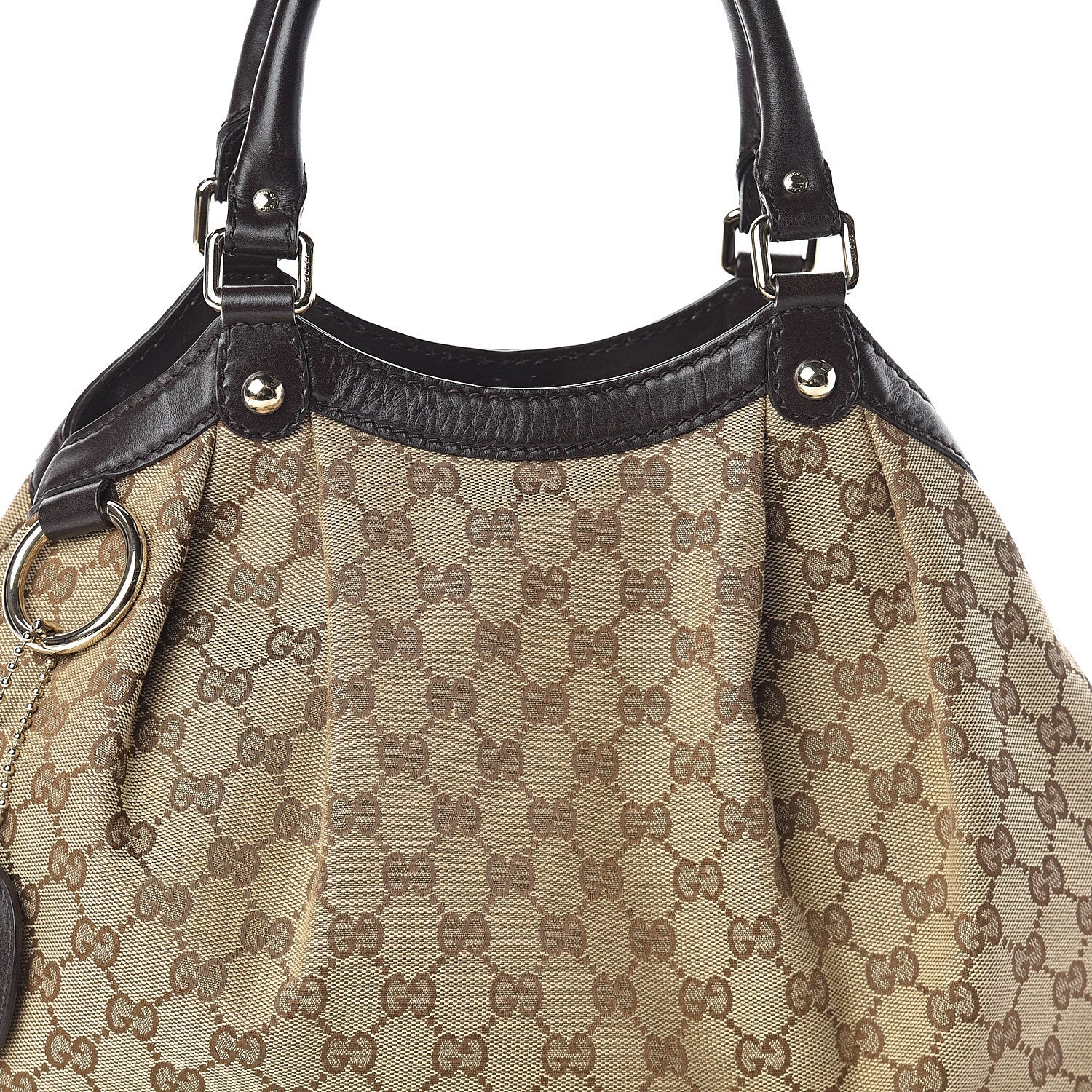 Gucci Monogram Medium Sukey Tote Dark Brown 7 of 9