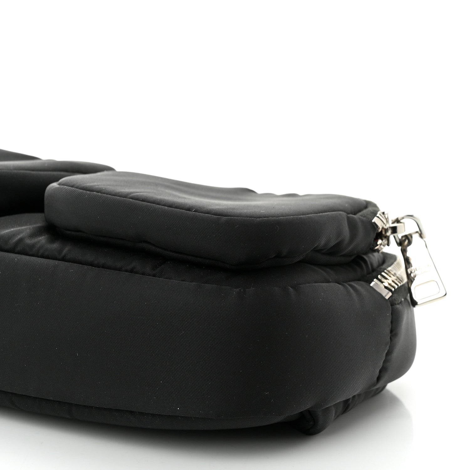 Prada Tessuto Nylon Pocket Cargo Belt Bag Black Fuoco 8 of 9