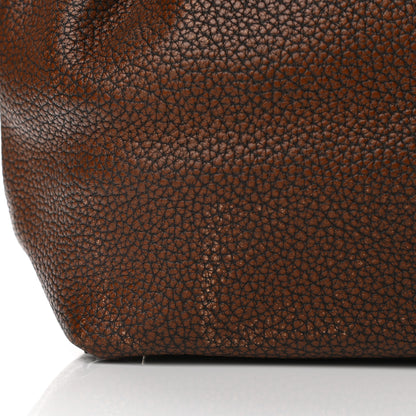 Burberry Grainy Calfskin House Check Medium Maidstone Dark Brown 9 of 14