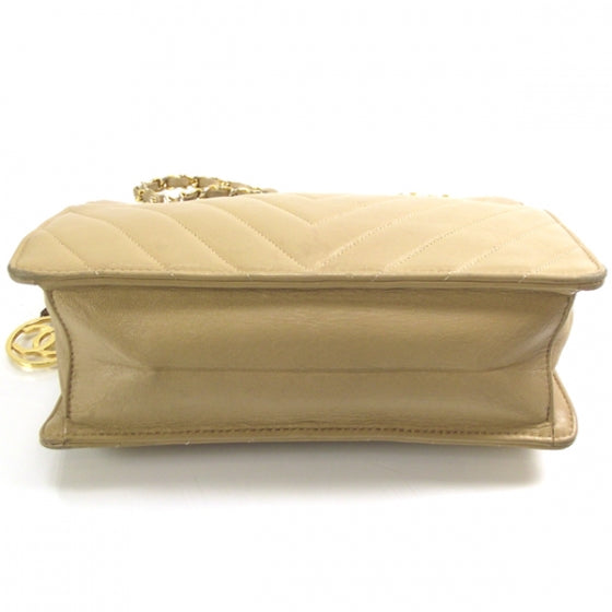 Lambskin Chevron Shoulder Bag