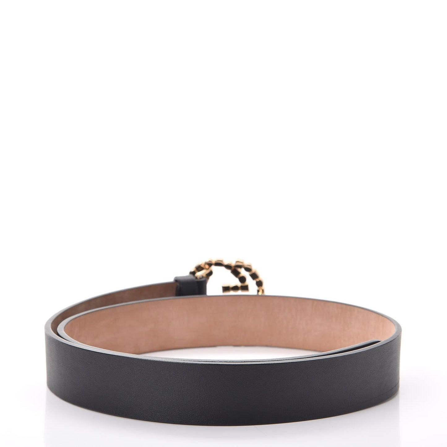Calfskin Studded Interlocking G Belt 80 32 Black