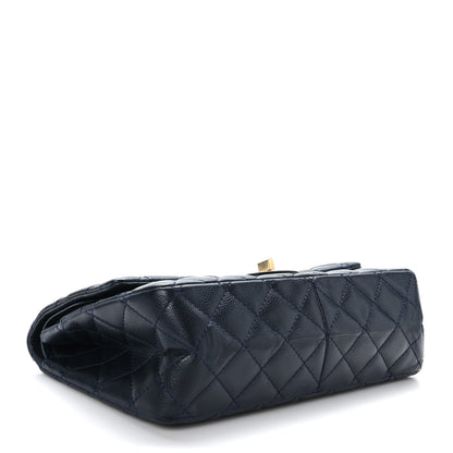 Chanel Caviar Quilted 2.55 Reissue 226 Flap Navy Blue 4 of 9
