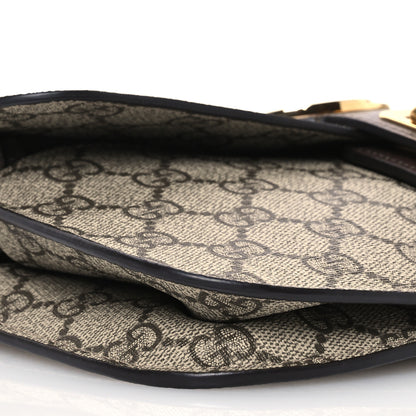 Gucci GG Supreme Monogram Textured Dollar Calfskin Blondie Belt Bag Beige Ebony New Acero 10 of 14