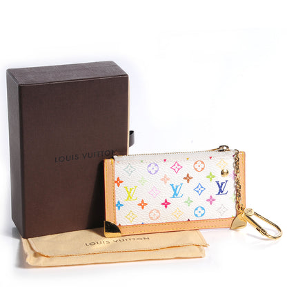 Louis Vuitton Monogram Multicolor Key Pouch White 5 of 8