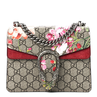 Gucci GG Supreme Monogram Blooms Mini Dionysus Shoulder Bag Beige Multicolor Dry Rose 1 of 11