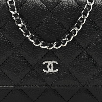 Chanel Caviar Quilted Wallet on Chain WOC Black 8 of 11