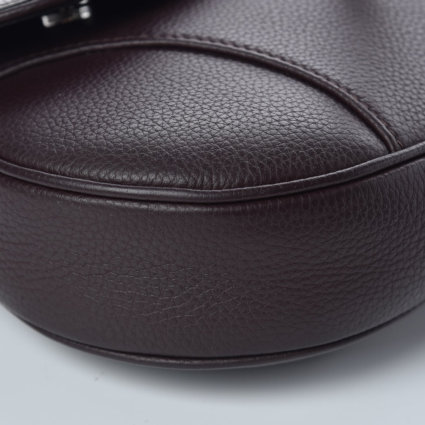 Grained Calfskin Kim Jones Saddle Bag Amaranth