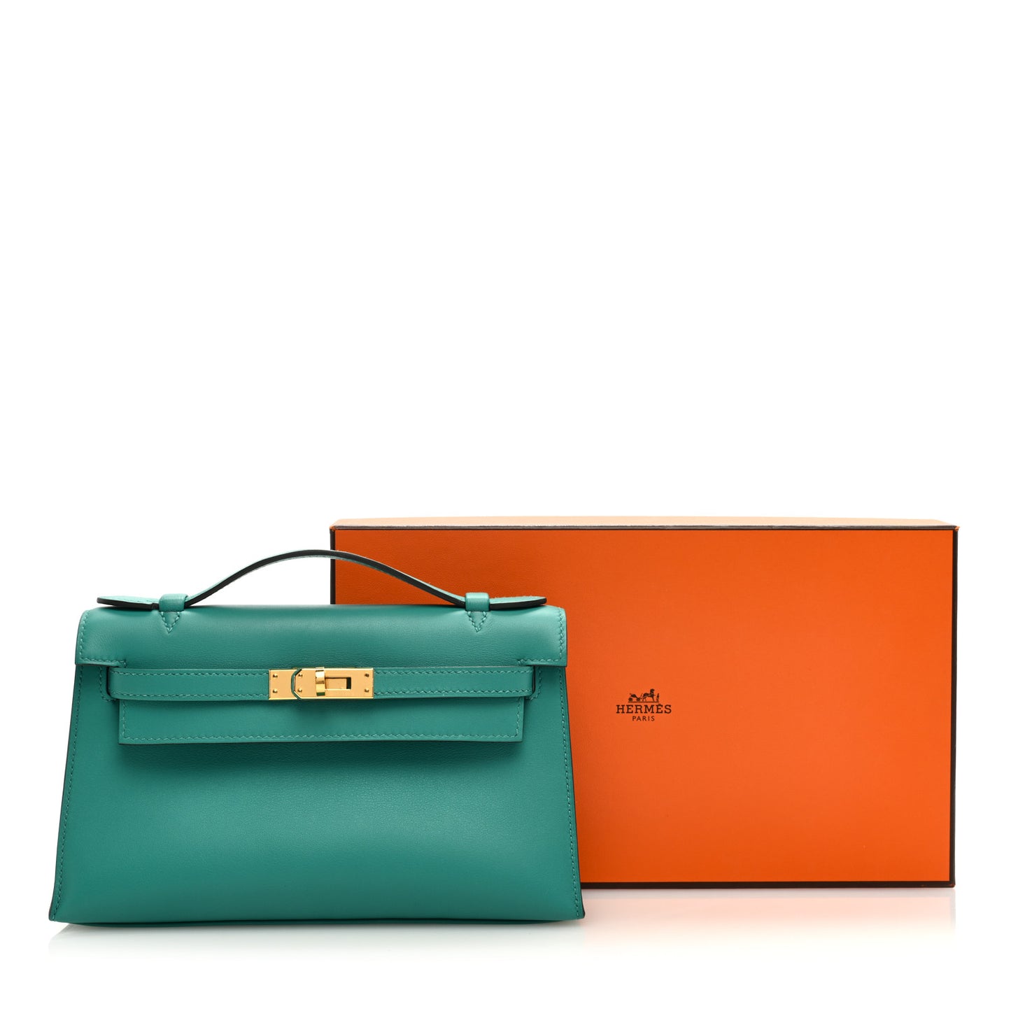 Swift Kelly Pochette Clutch Vert Verone