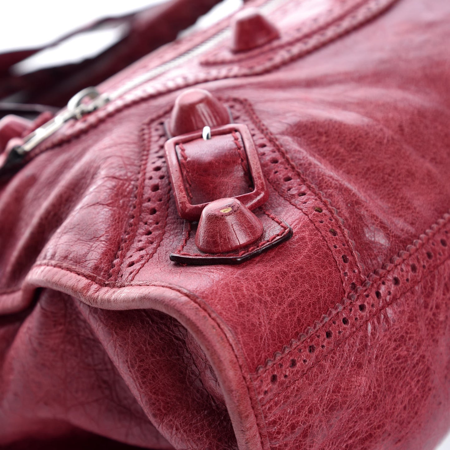 Agneau Giant Brogues Hardware City Pourpre