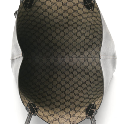 Gucci Calfskin GG Supreme Monogram Medium Reversible Tote Black 13 of 16