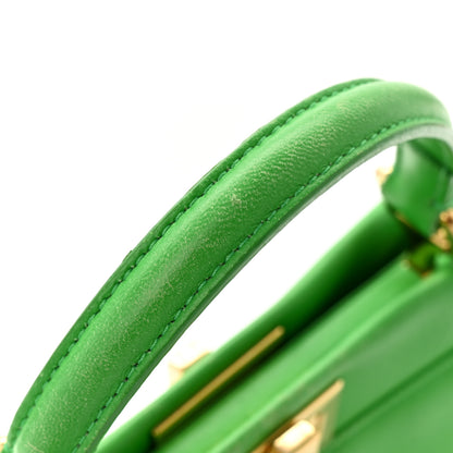 Fendi Nappa Mini Peekaboo Iconic Satchel Tomatillo 14 of 14