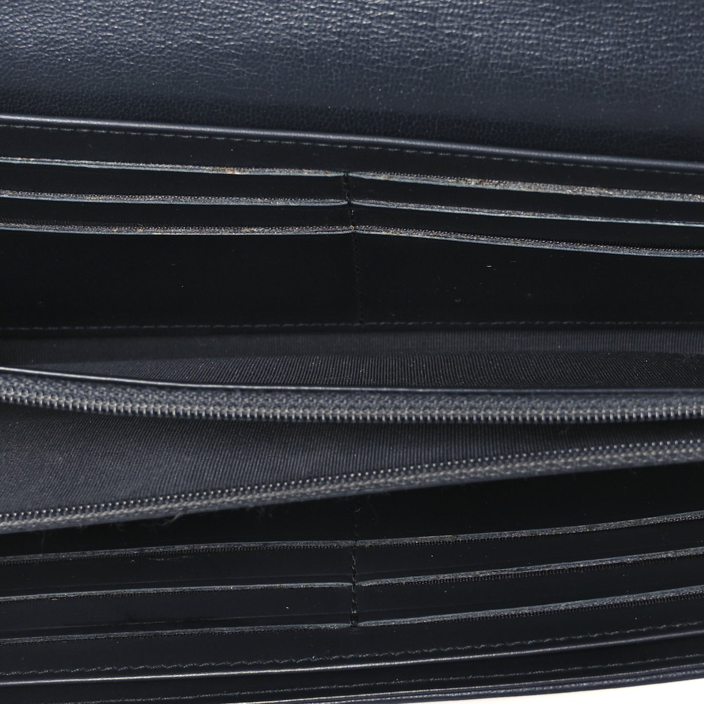 Lambskin Studded CC Flap Wallet Black