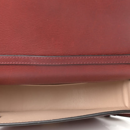 Chloe Calfskin Small Nile Bracelet Minaudiere Bag Sienna Red 5 of 11