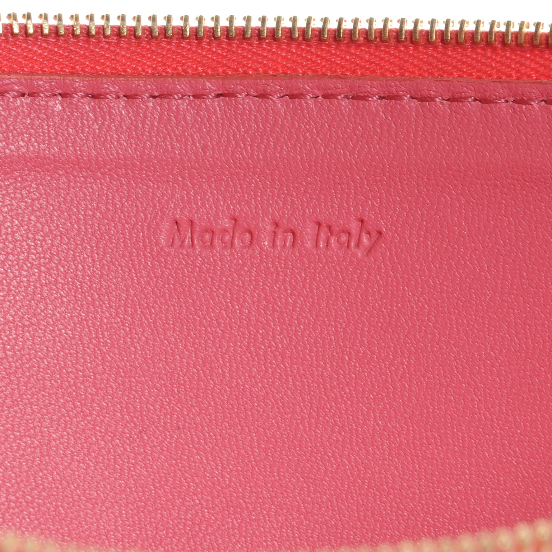 Celine Lambskin Bi-Color Solo Clutch Rust 7 of 10