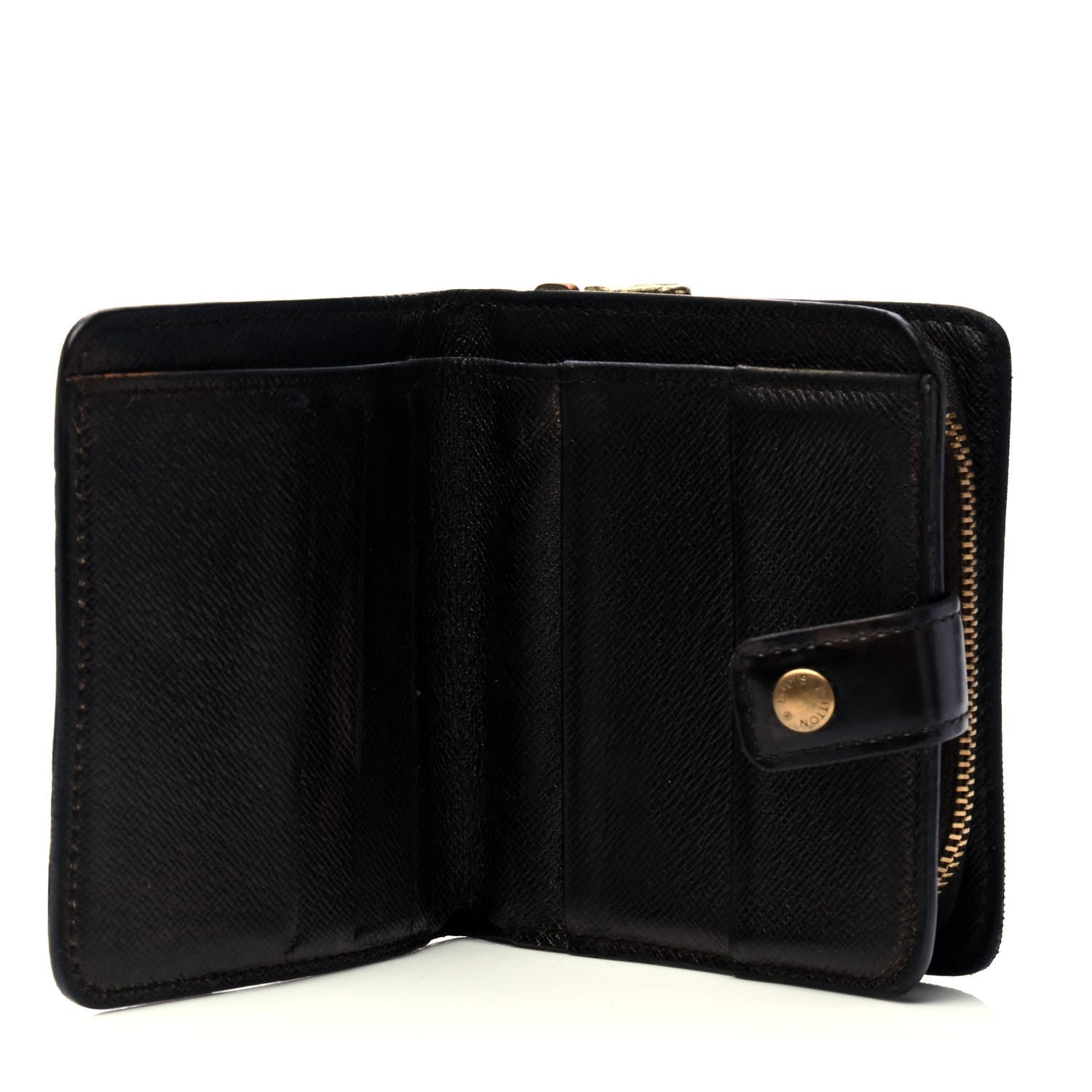 Louis Vuitton Damier Ebene Zippe Zipped Compact Wallet 3 of 5