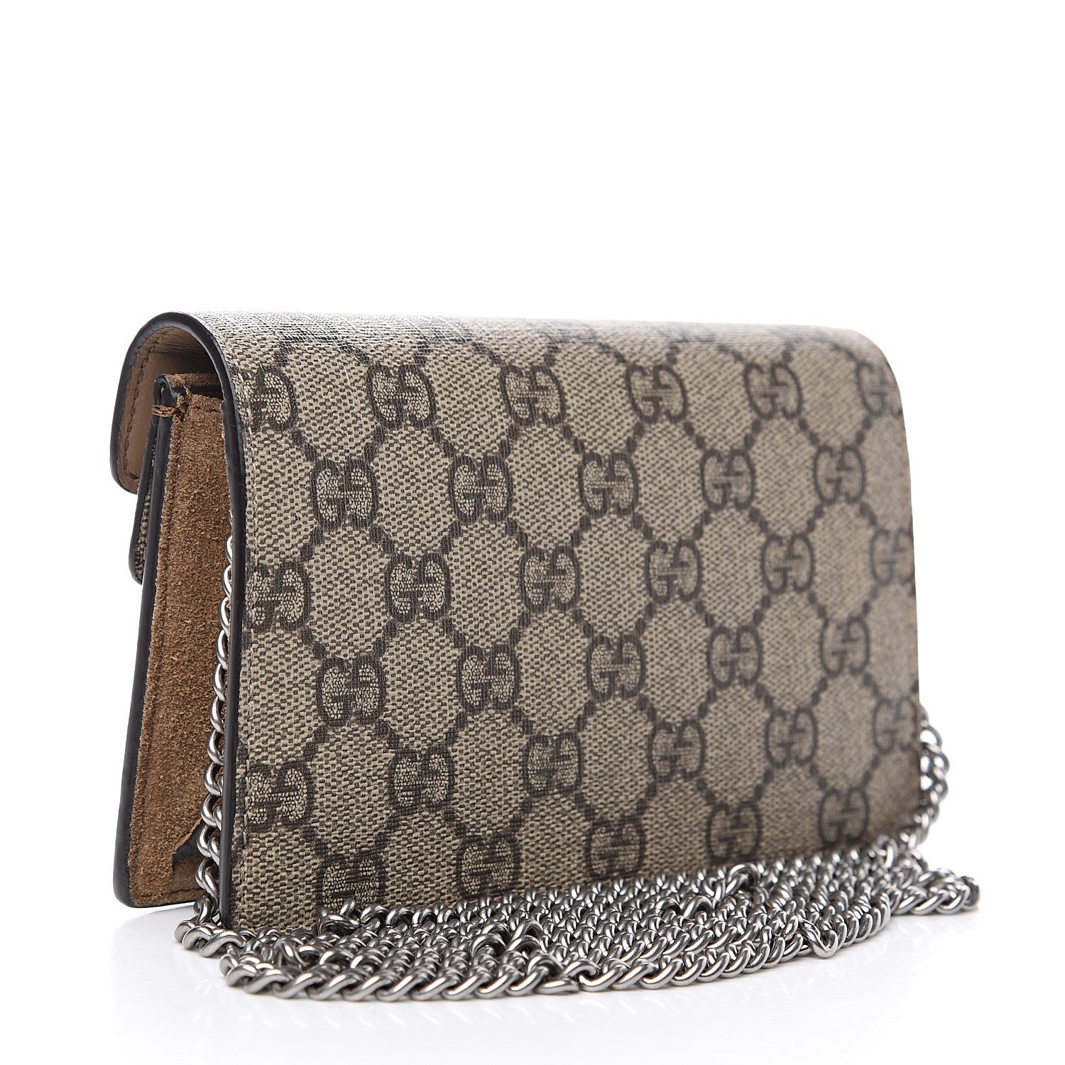 Gucci GG Supreme Monogram Super Mini Dionysus Shoulder Bag Taupe 2 of 8