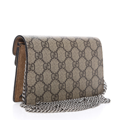 Gucci GG Supreme Monogram Super Mini Dionysus Shoulder Bag Taupe 2 of 8