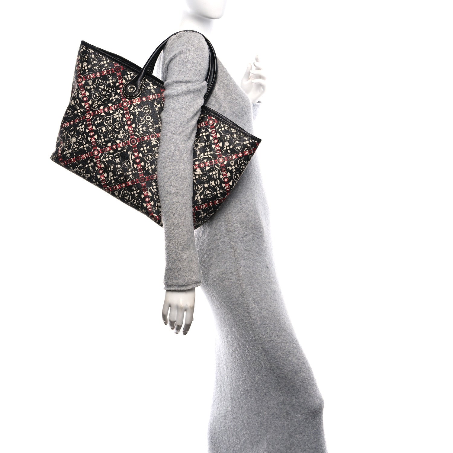 Chanel Coated Canvas Coco Small Tote Black 3 of 12