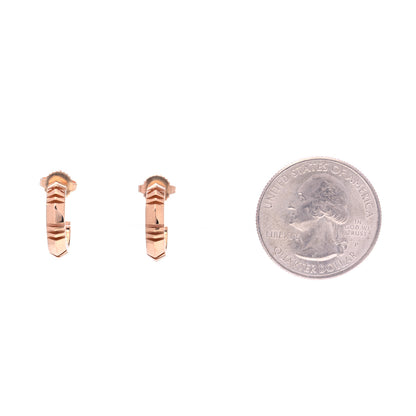 Tiffany 18K Rose Gold Small Atlas X Hoop Earrings 2 of 6