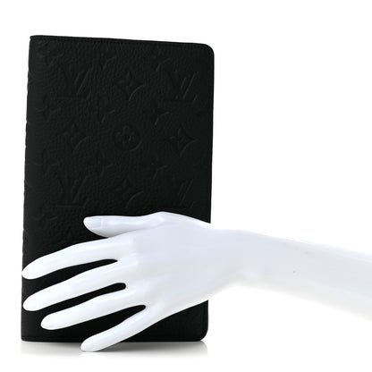 Louis Vuitton Taurillon Monogram Emily Notebook Cover MM Black 2 of 6