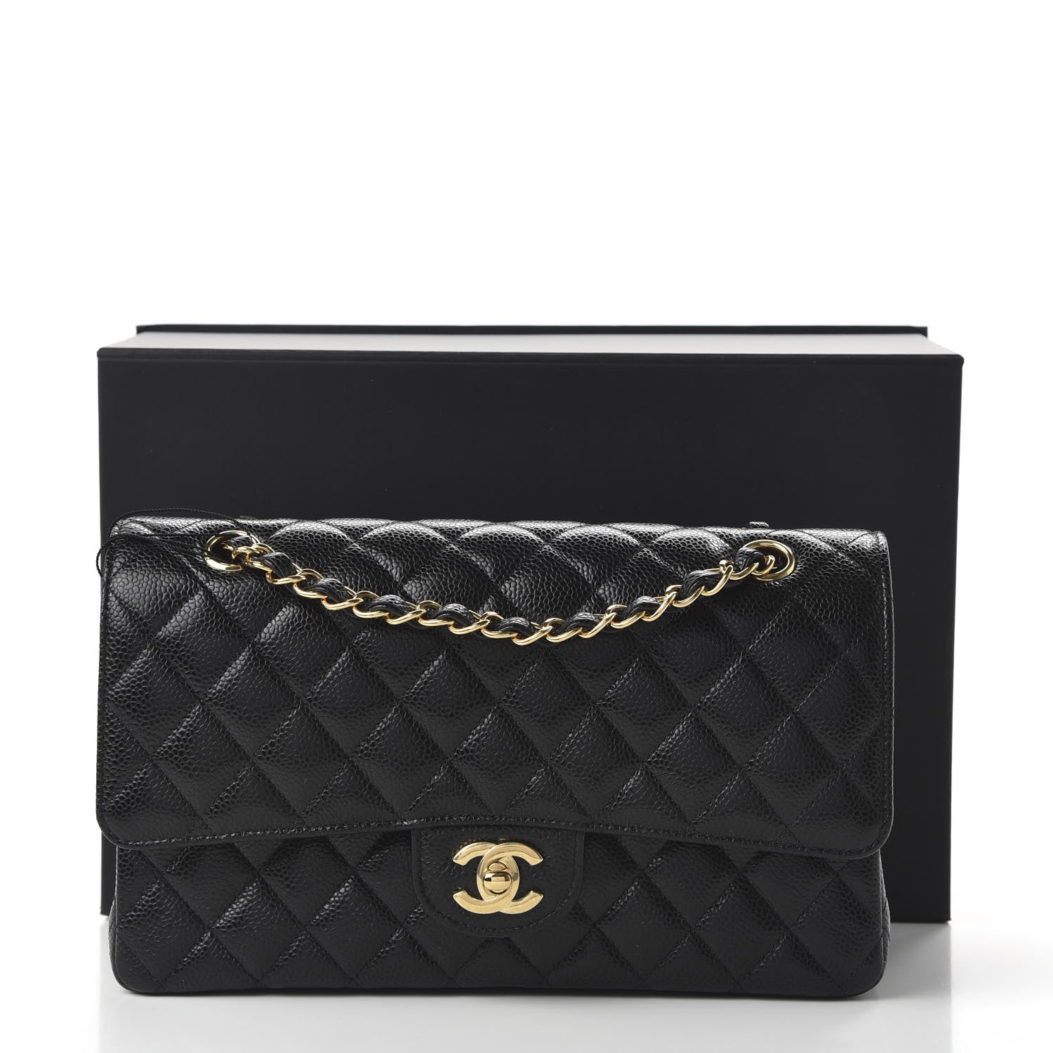 Chanel Caviar Quilted Medium Double Flap Black 11 of 11