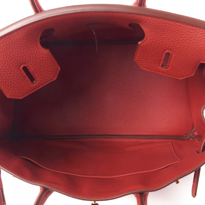 Hermes Togo Birkin 30 Rouge Casaque 14 of 31