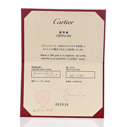 Cartier 18K White Gold 3.5mm LOVE Wedding Band Ring 48 4.5 5 of 5