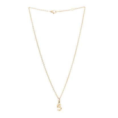 Chanel 18K Yellow Gold Quilted No.5 Charm Pendant Necklace 3 of 7