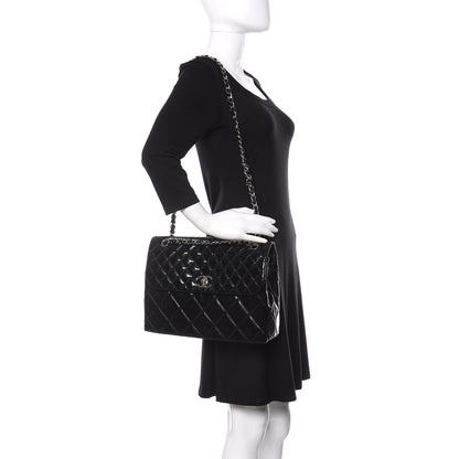 Chanel Vinyl Quilted In the Business Flap Bag Black 3 of 14