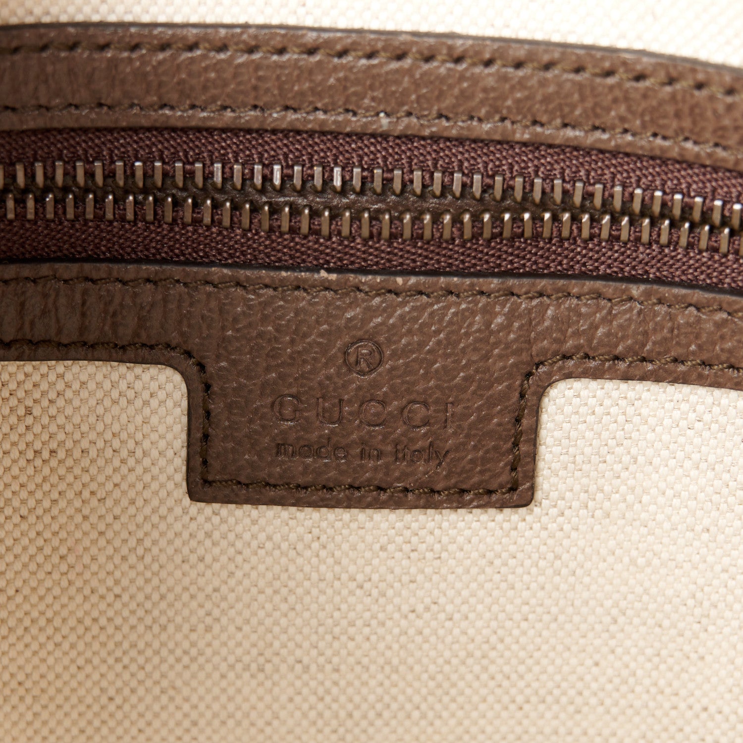 Gucci GG Supreme Monogram Textured Dollar Calfskin Web Ophidia Wristlet Shoulder Bag Beige Ebony New Acero 6 of 11