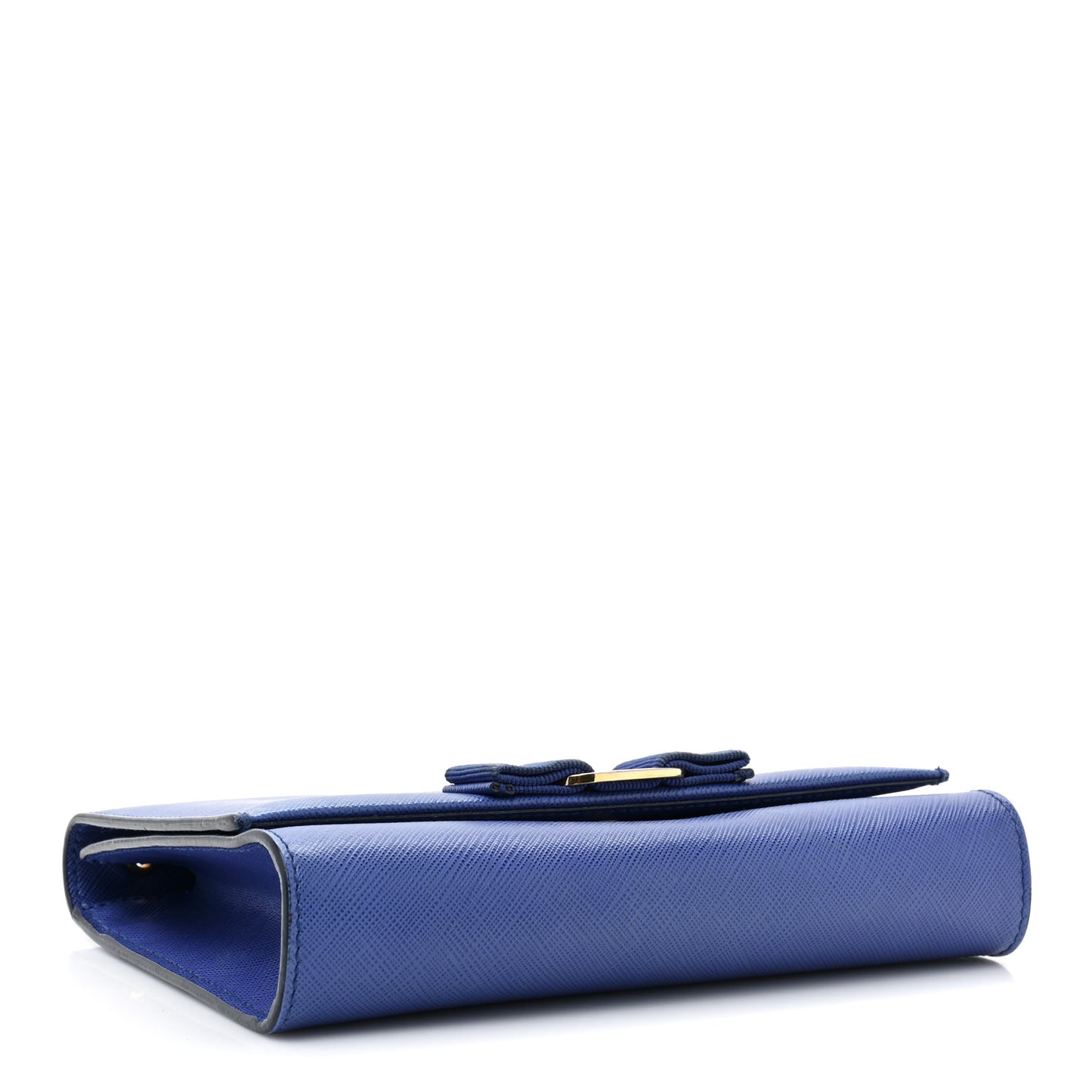 Printed Calfskin Ginny Shoulder Bag Blue
