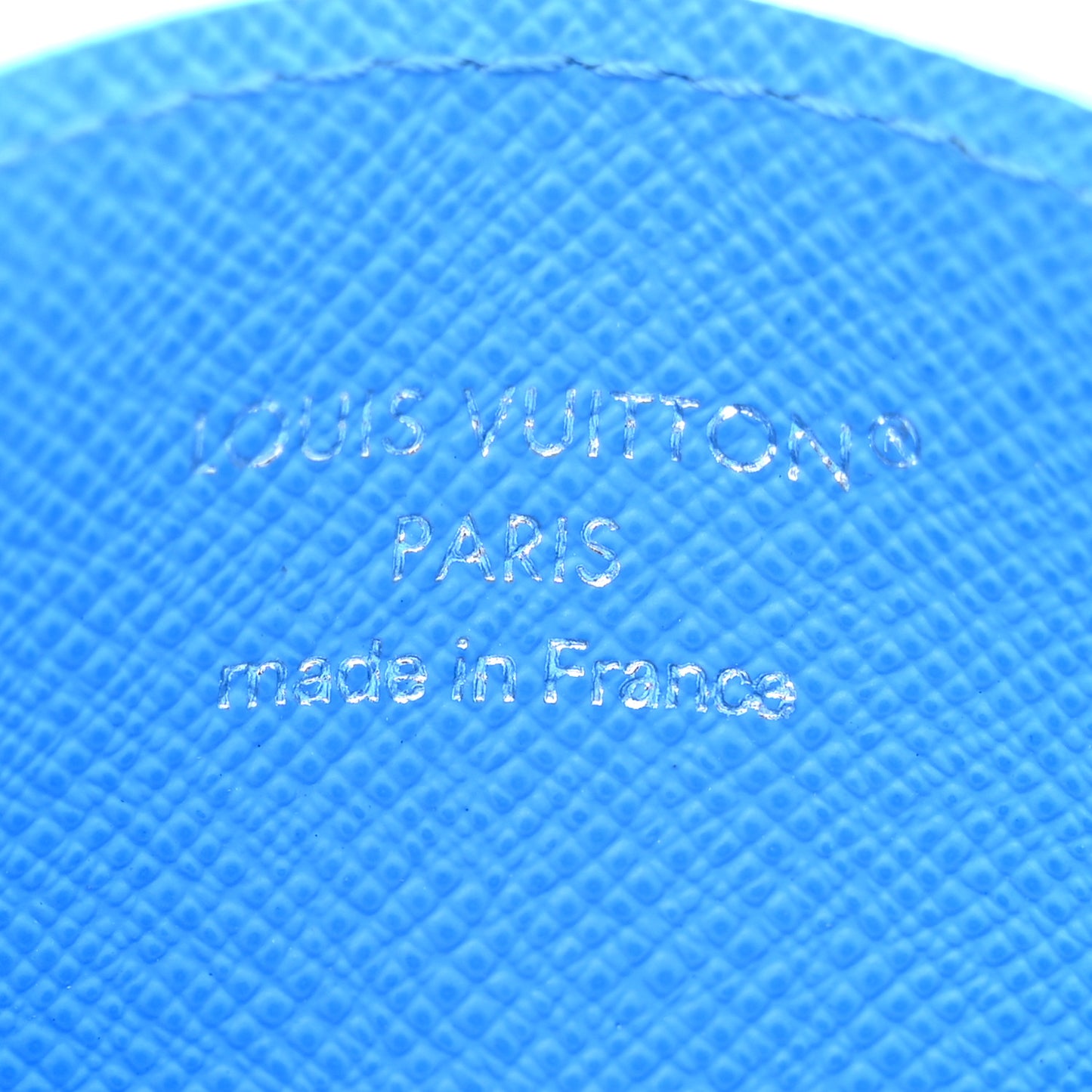 Monogram Double Card Holder Blue lagoon