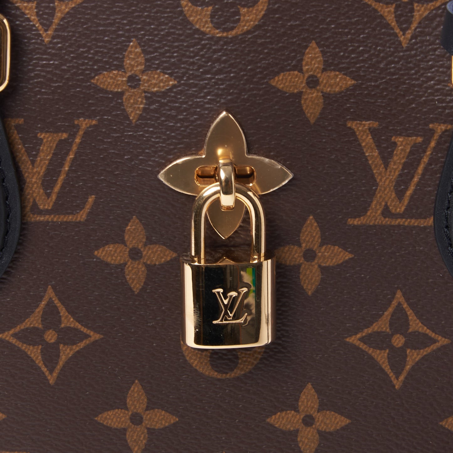 Monogram Flower Tote Black