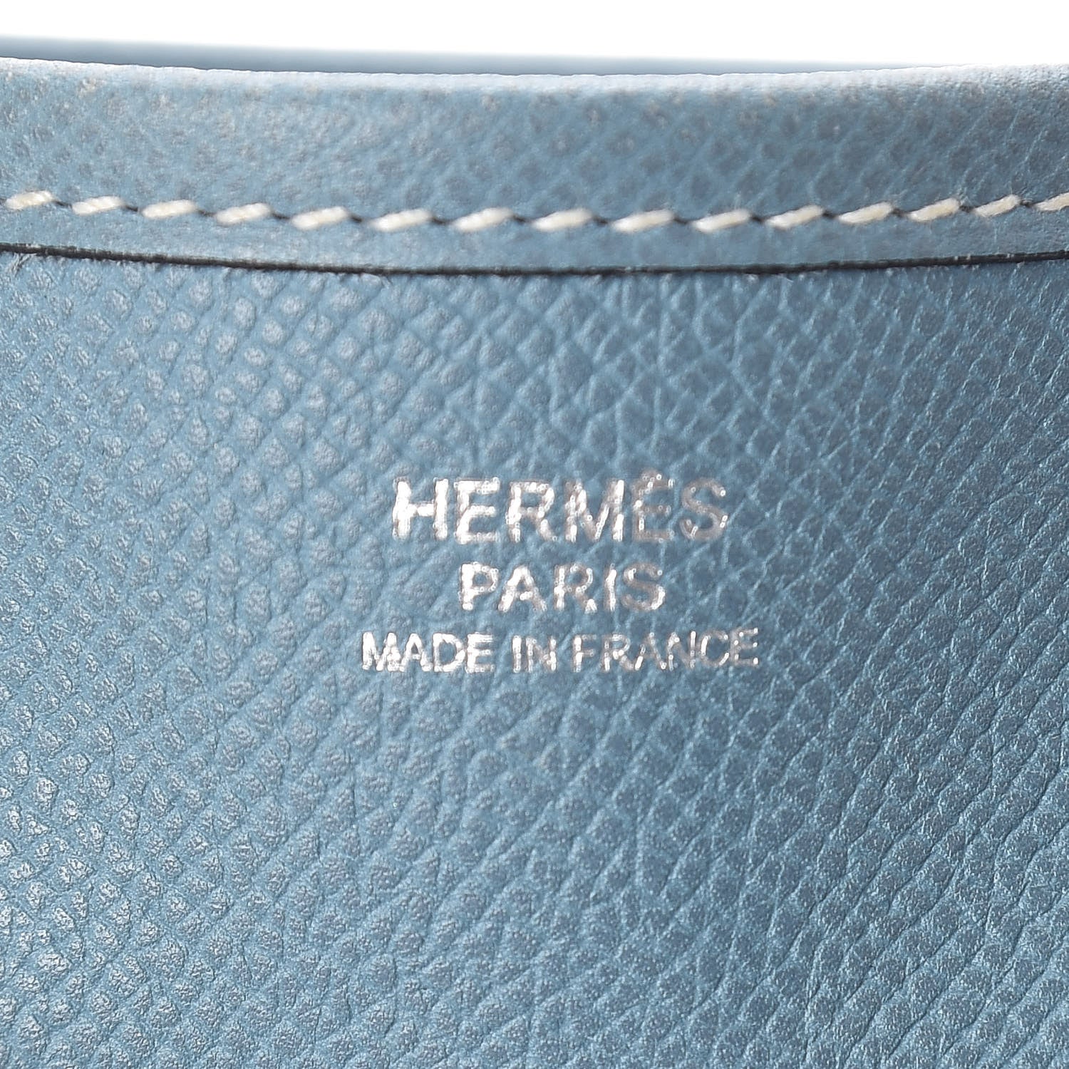 Hermes Epsom Evelyne PM Blue Jean 6 of 10