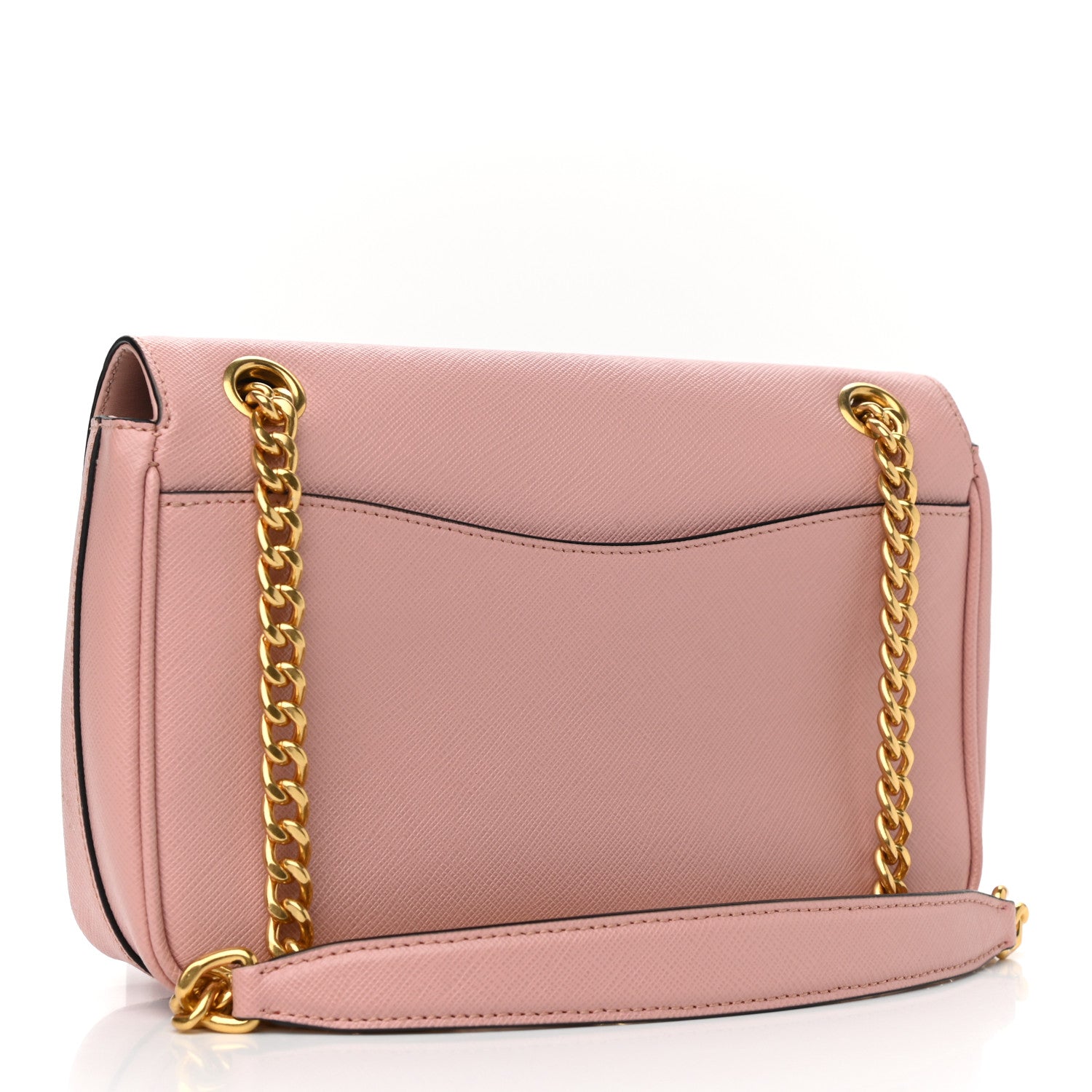 Prada Saffiano Flap Shoulder Bag Orchidea 3 of 11