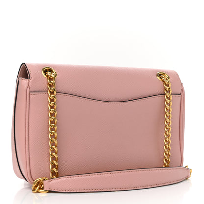 Prada Saffiano Flap Shoulder Bag Orchidea 3 of 11