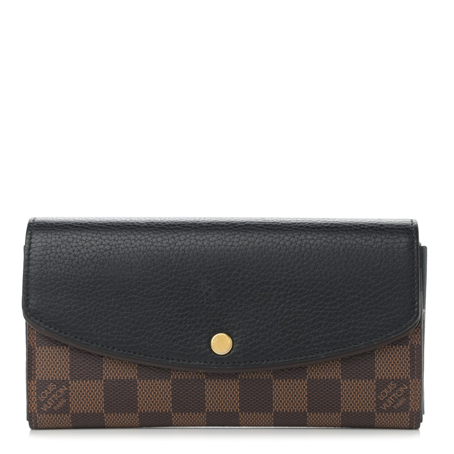 Louis Vuitton Damier Ebene Normandy Wallet Black 1 of 10