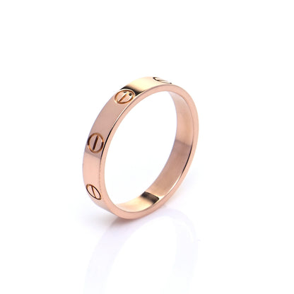 Cartier 18K Pink Gold 3.5mm LOVE Wedding Band Ring 57 8 6 of 13