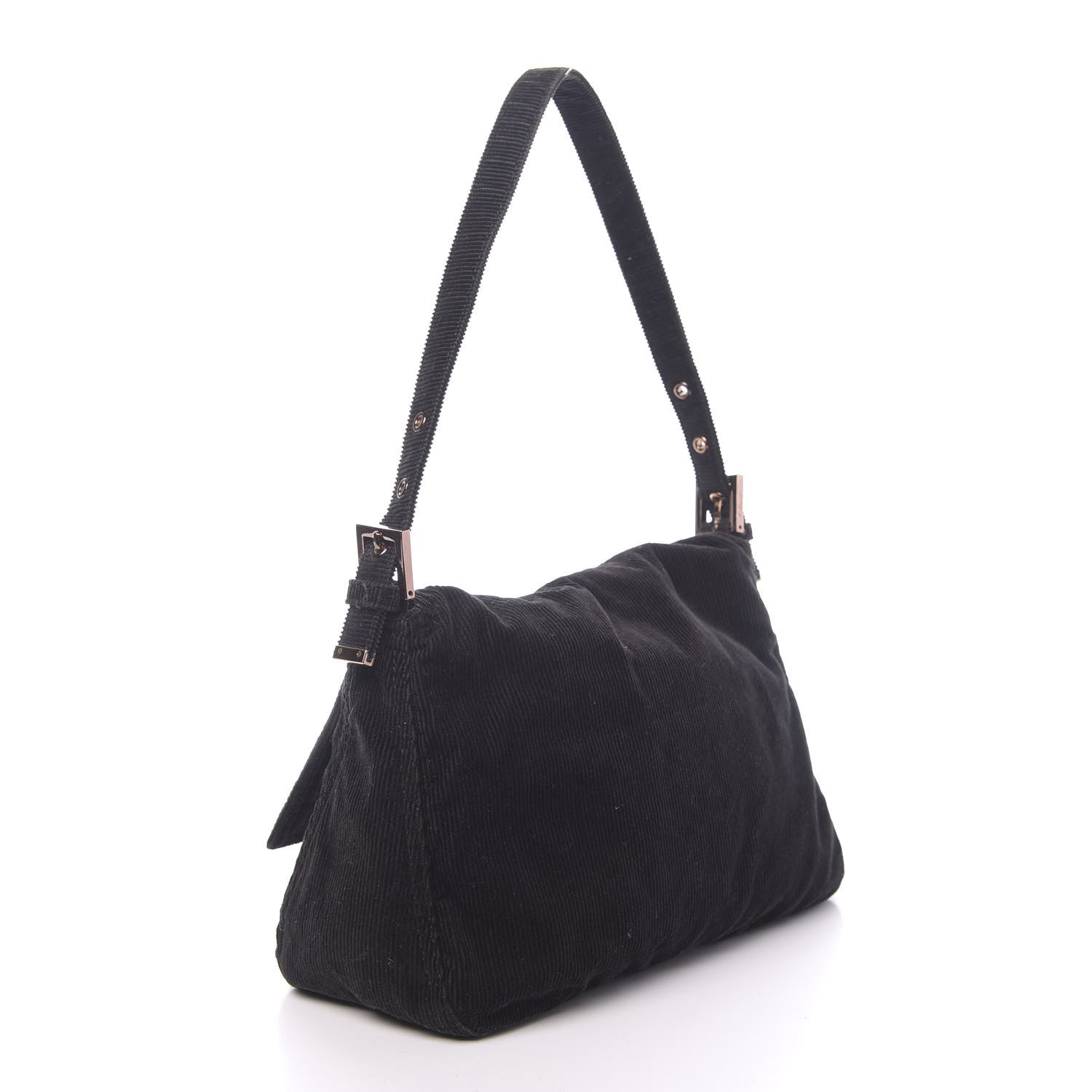 Fendi Corduroy Mama Baguette Black 3 of 12