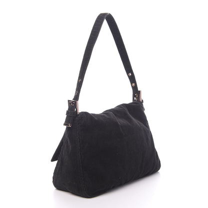 Fendi Corduroy Mama Baguette Black 3 of 12
