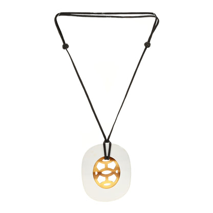 Hermes Buffalo Horn Lacquer Lift Necklace 3 of 6