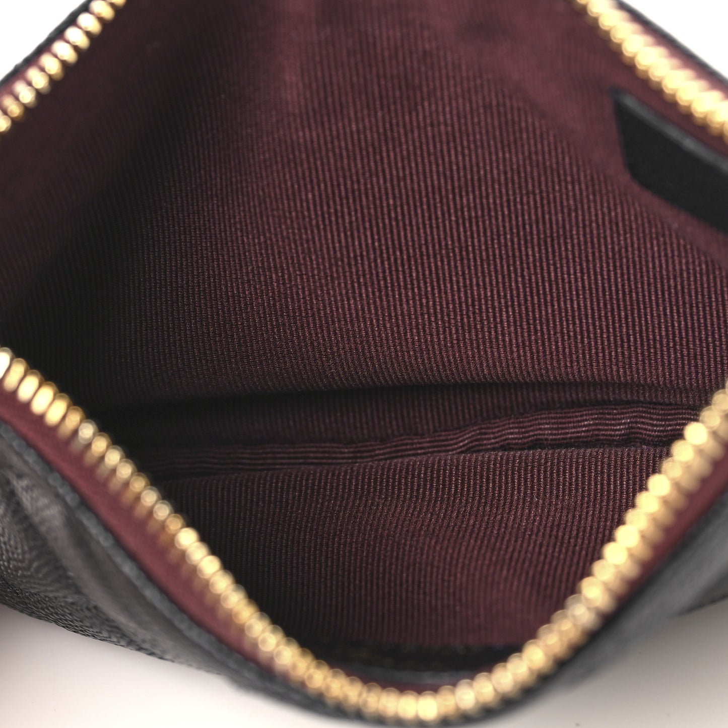 Caviar Quilted Small Cosmetic Case Black