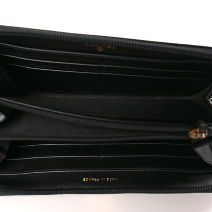 Chanel Caviar Quilted Boy Long Zip Around Wallet Black 5 of 8