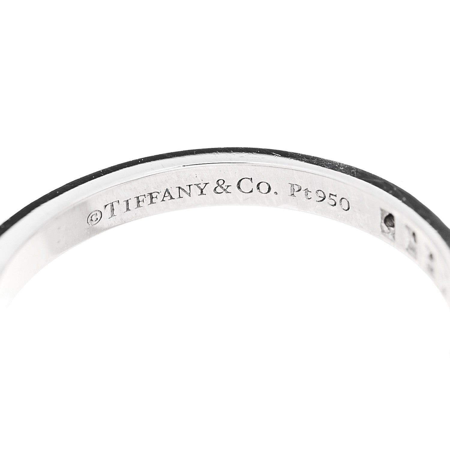 Tiffany Platinum Diamond Soleste V Band Ring 47 4 4 of 5
