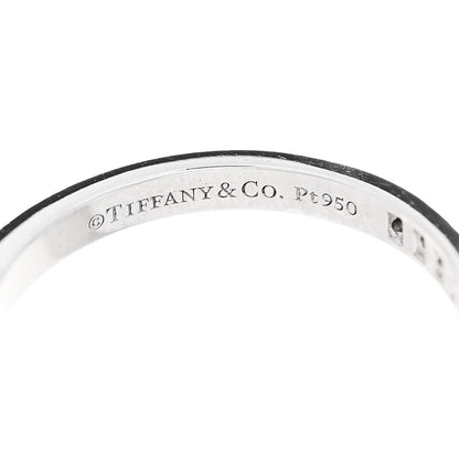 Tiffany Platinum Diamond Soleste V Band Ring 47 4 4 of 5