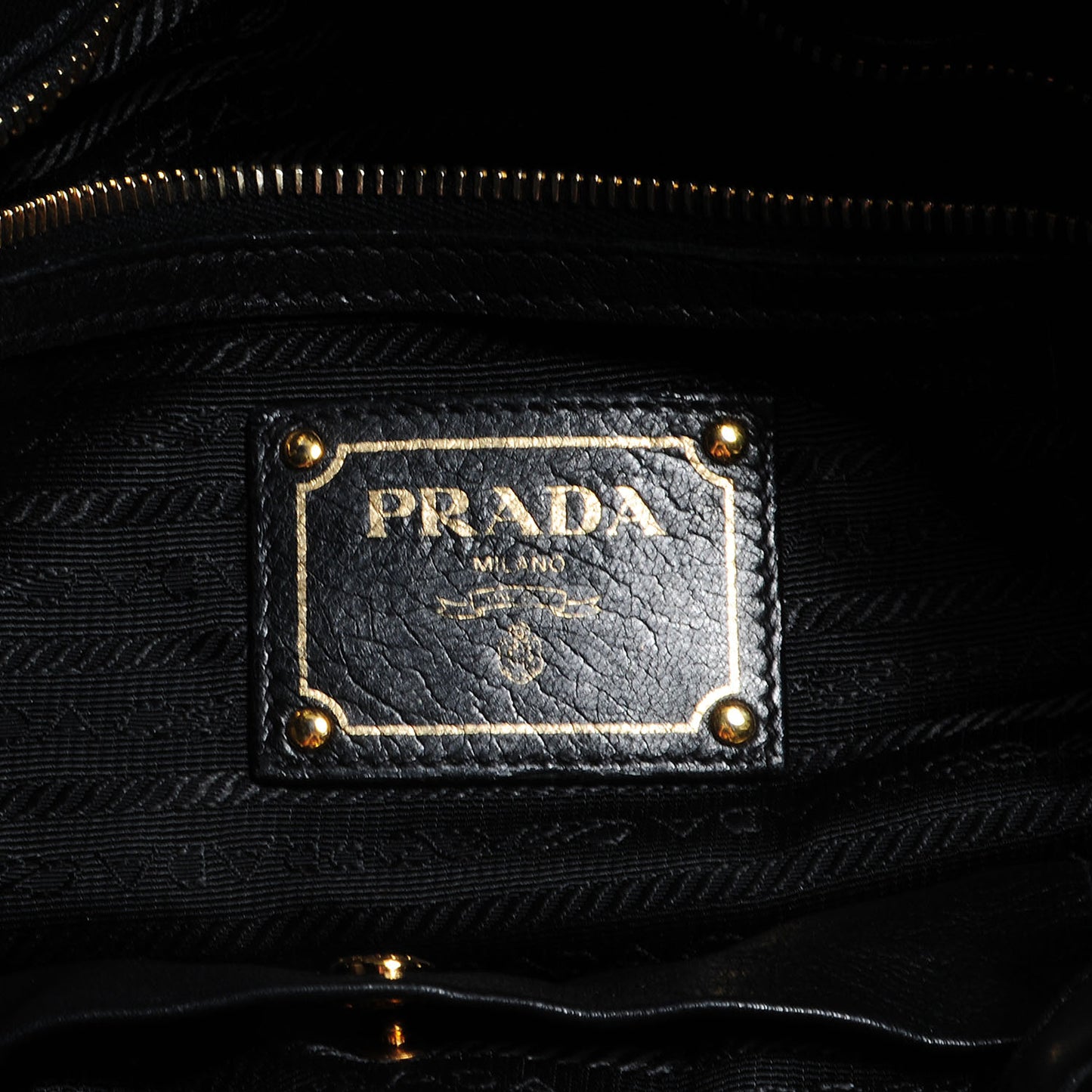 Nappa Antique Bow Tote Black