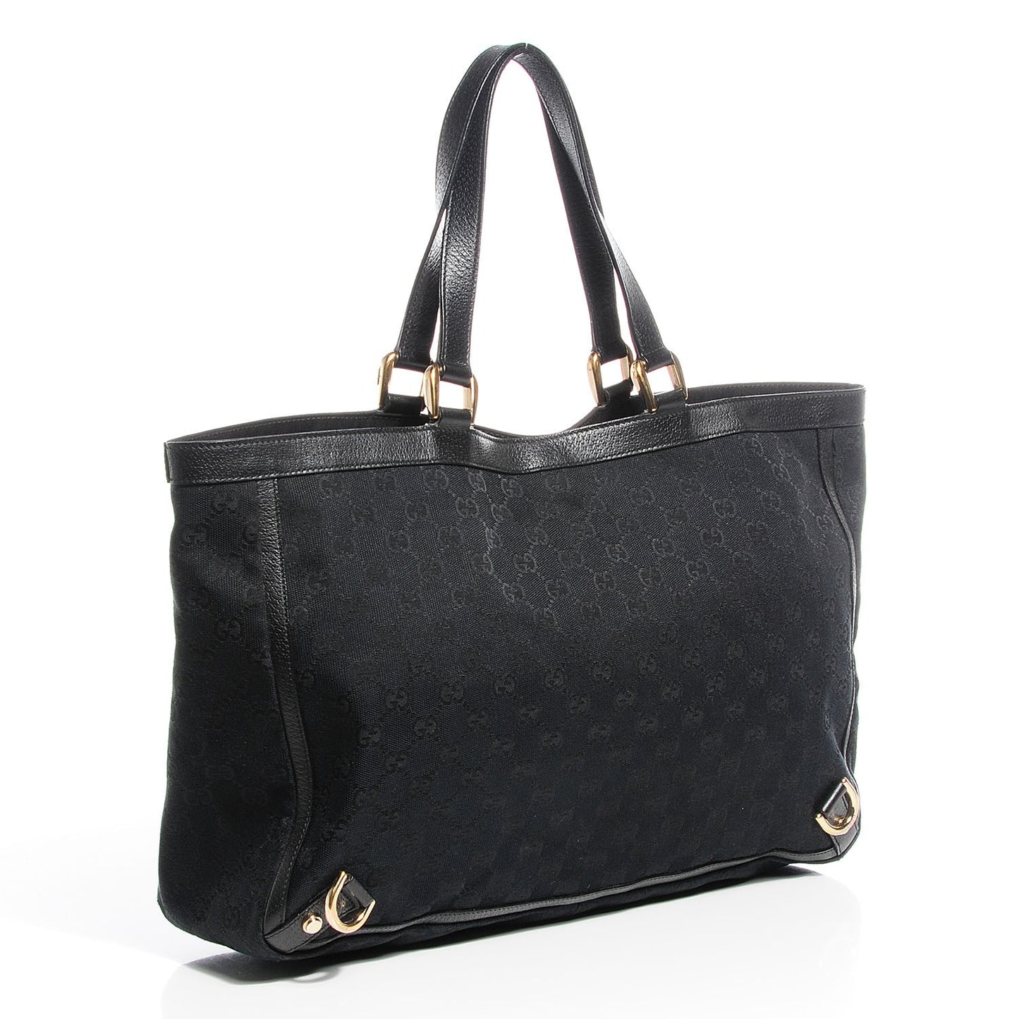 Monogram Large Abbey Tote Black