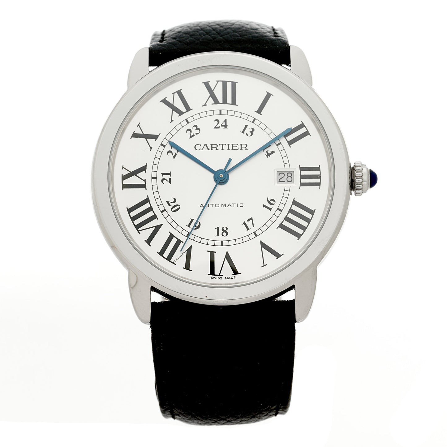 Stainless Steel Calfskin 42mm Ronde Solo Automatic Watch