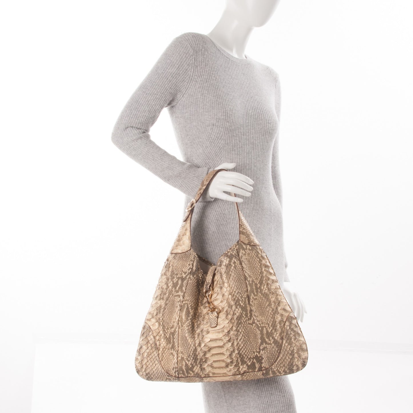 Python Large Jackie O Bouvier Hobo