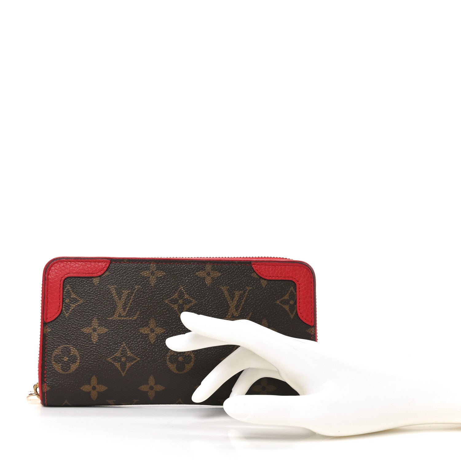 Louis Vuitton Monogram Retiro Zippy Wallet Cherry 2 of 7